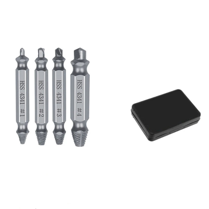 SLADE Stripped Screw Extractor Set – HSS Broken Bolt Remover Screw Extractor Set Oasis Select GZ233-4pcs