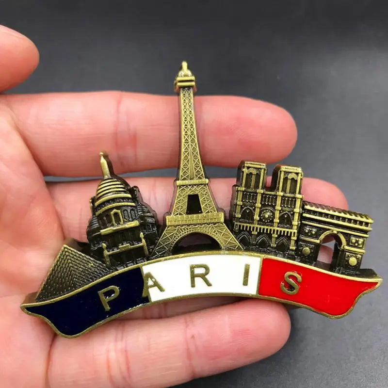Paris France EiffelTower Triumphal Arch European Refrigerator Magnetic Fridge Magnets World Tourist Souvenir Collection Gifts Oasis Select