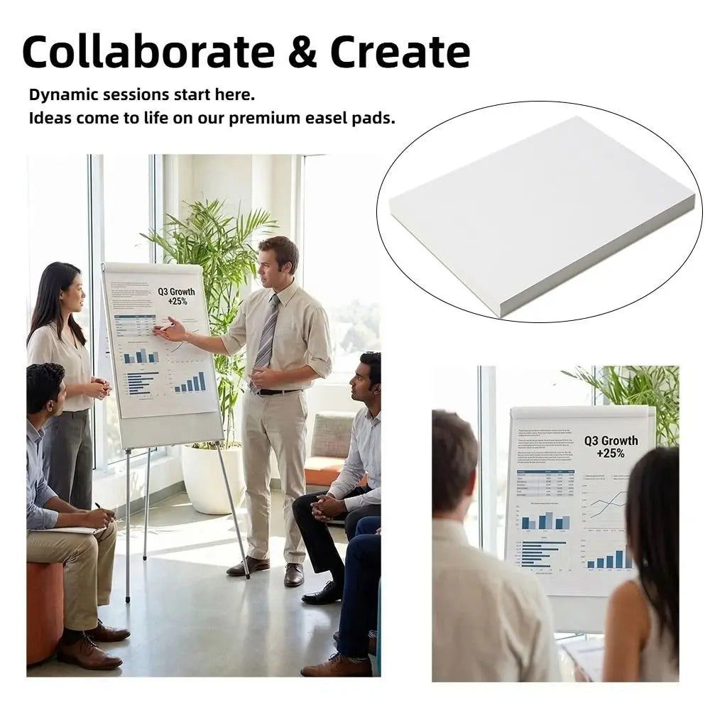 50 Sheets 54 * 78 Cm Recycling Flipchart Pad Blank Sustainable Writing Whiteboard Paper Oversized Flipchart Paper Pad Oasis Select