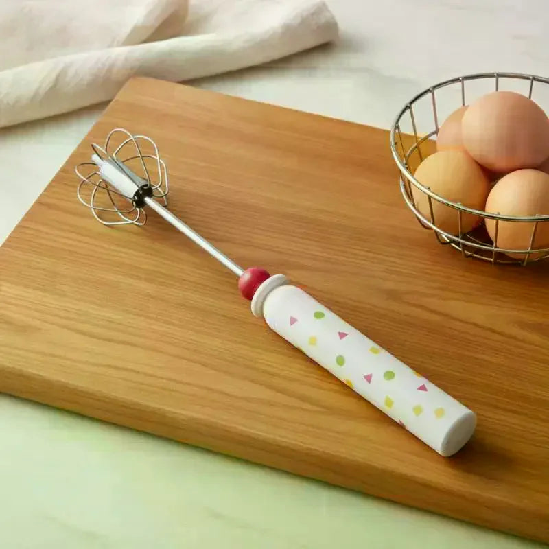 Household Manual Semi-automatic Egg Beater Stainless Steel Durable Cream Whisk for Bakery Pastry Cake Making Home Use Oasis Select