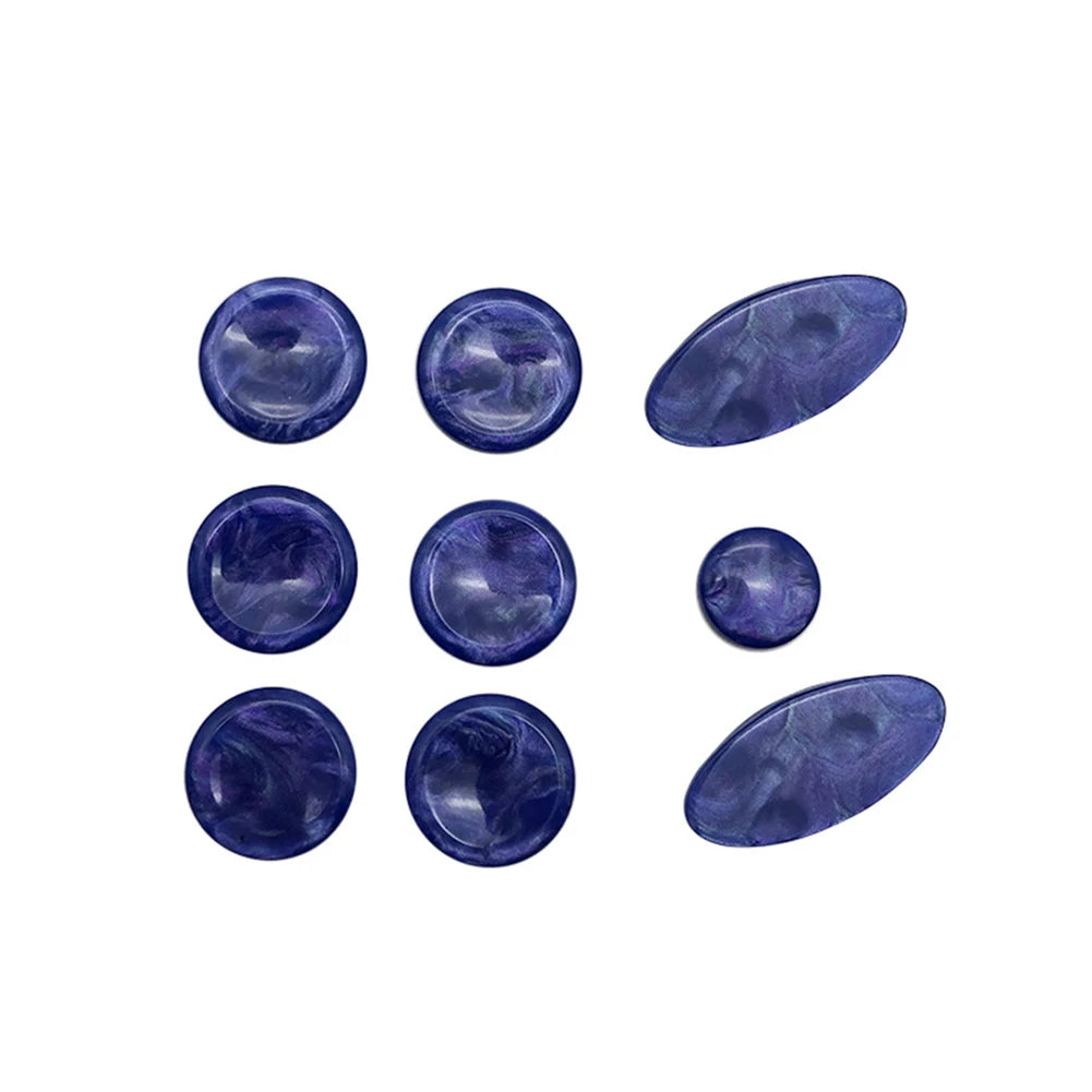 9 Pcs Saxophone Key Buttons Inlays For Alto Tenor Soprano Sax Repair Replacement Parts Sax Pearls Key Buttons Inlays Tools Oasis Select Blue