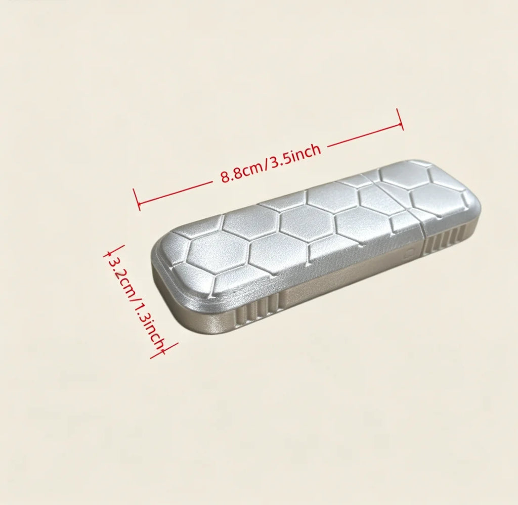 Pocket Friendly Slide Open Storage Cases Texture Portable Pill Container for Outdoor Travel Daily Carry for Earplug Pill Gadgets Oasis Select box 4