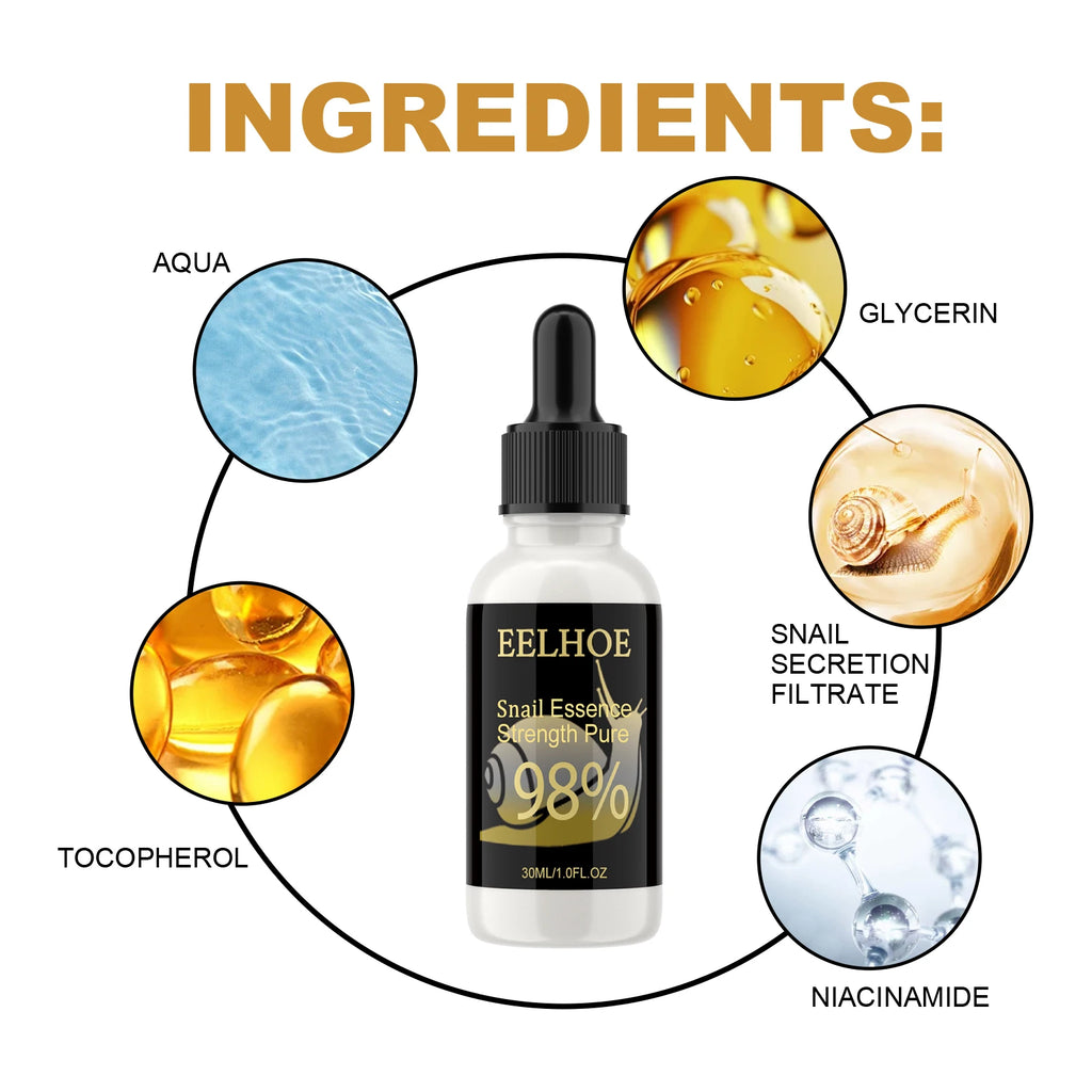 Snail Essence Serum – Anti-Wrinkle, Pore Refining & Hydrating Face Serum Oasis Select