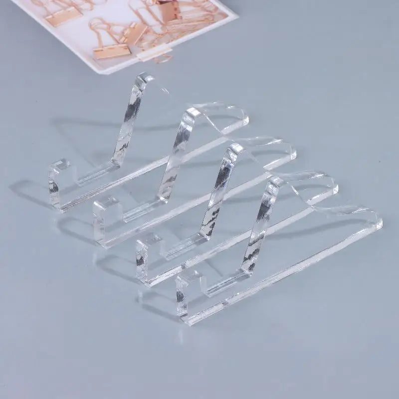 2Set Transparent Acrylic Photo Frame Stand,Display Cabinet Base Stand,Medal Certificate Desktop Ornament Decoration,Photo Frame Oasis Select big