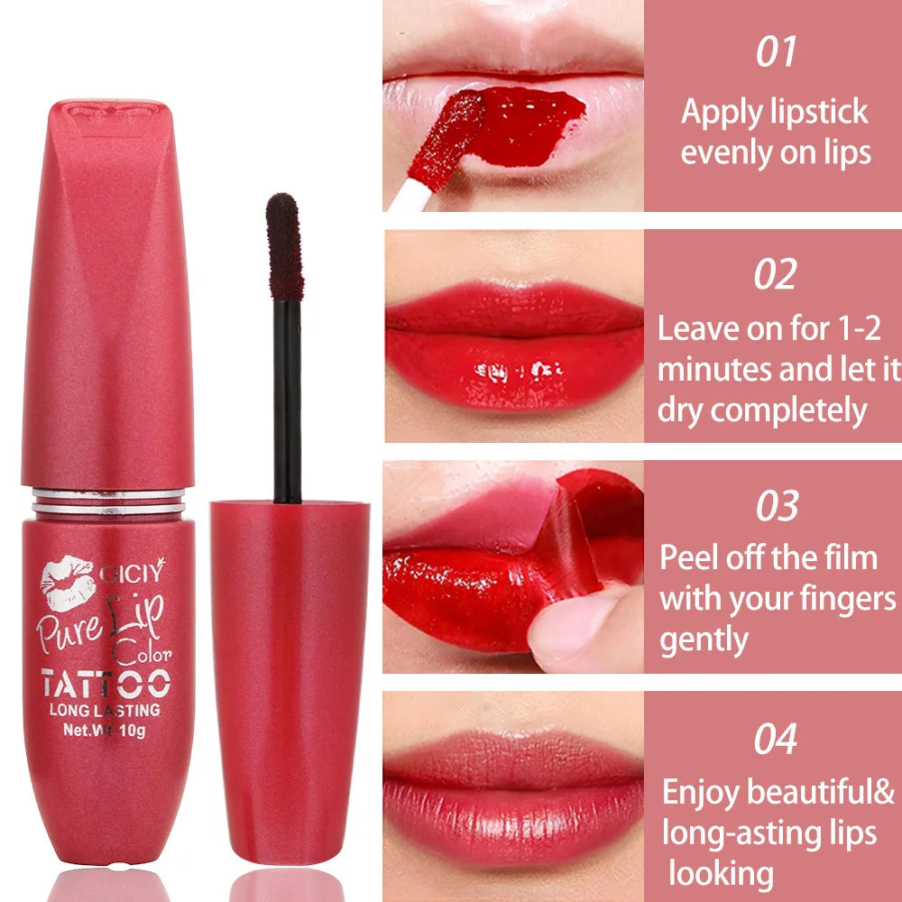Tear-Off Lip Gloss – Waterproof & Long-Lasting Moisture Peel-Off Lip Gloss Oasis Select