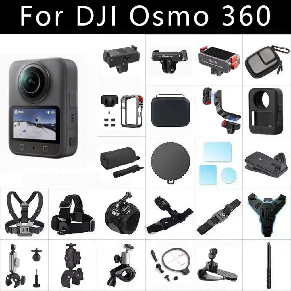 DJI Osmo 360 Accessories Kit – Cage, Glass & Mount