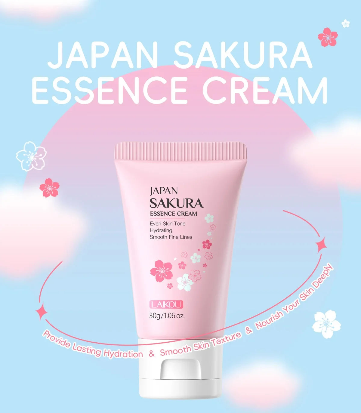 LAIKOU Sakura Face Cream Long-Lasting Moisturization Autumn & Winter Special Care Winter skincare Rich cream Gentle & Nourishing Oasis Select