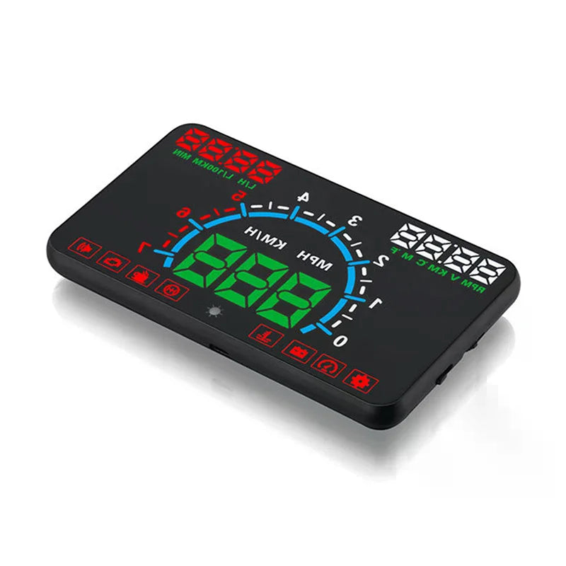 Car Driving Information Head Up Display Speedometer Oil Consumption Speed Water Temperature Windshield Projector OBD2 HUD Truck Oasis Select