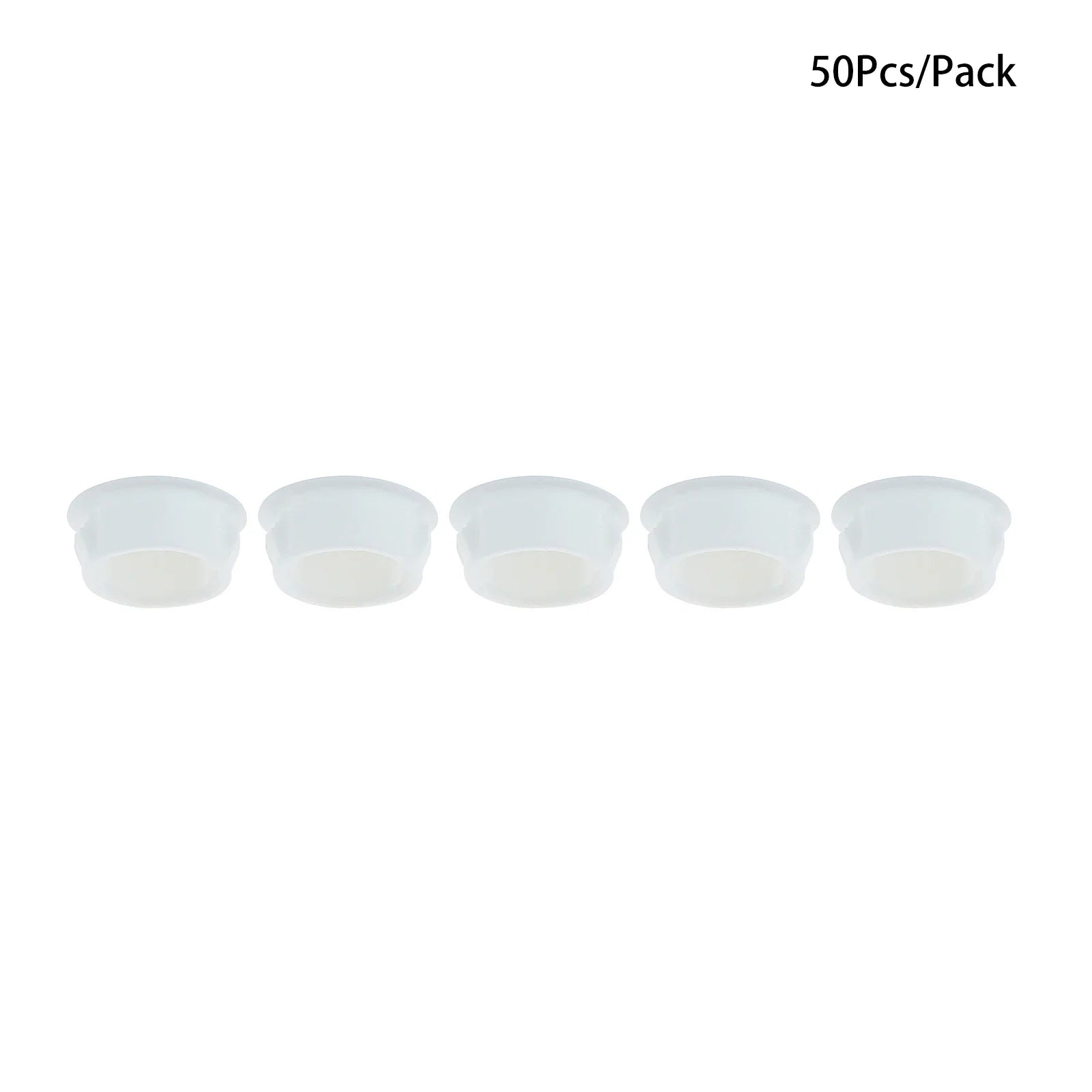 50Pcs Plastic Blanking End Caps Hole Plugs 5mm–32mm Black/White