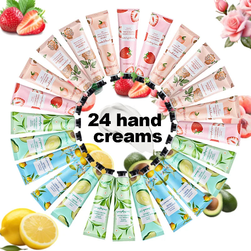 24PCS Hand Cream, Hydrating & Moisturizing, Nourishes and Cares for Hands, Prevents Dryness and Cracking in Autumn and Winter Oasis Select