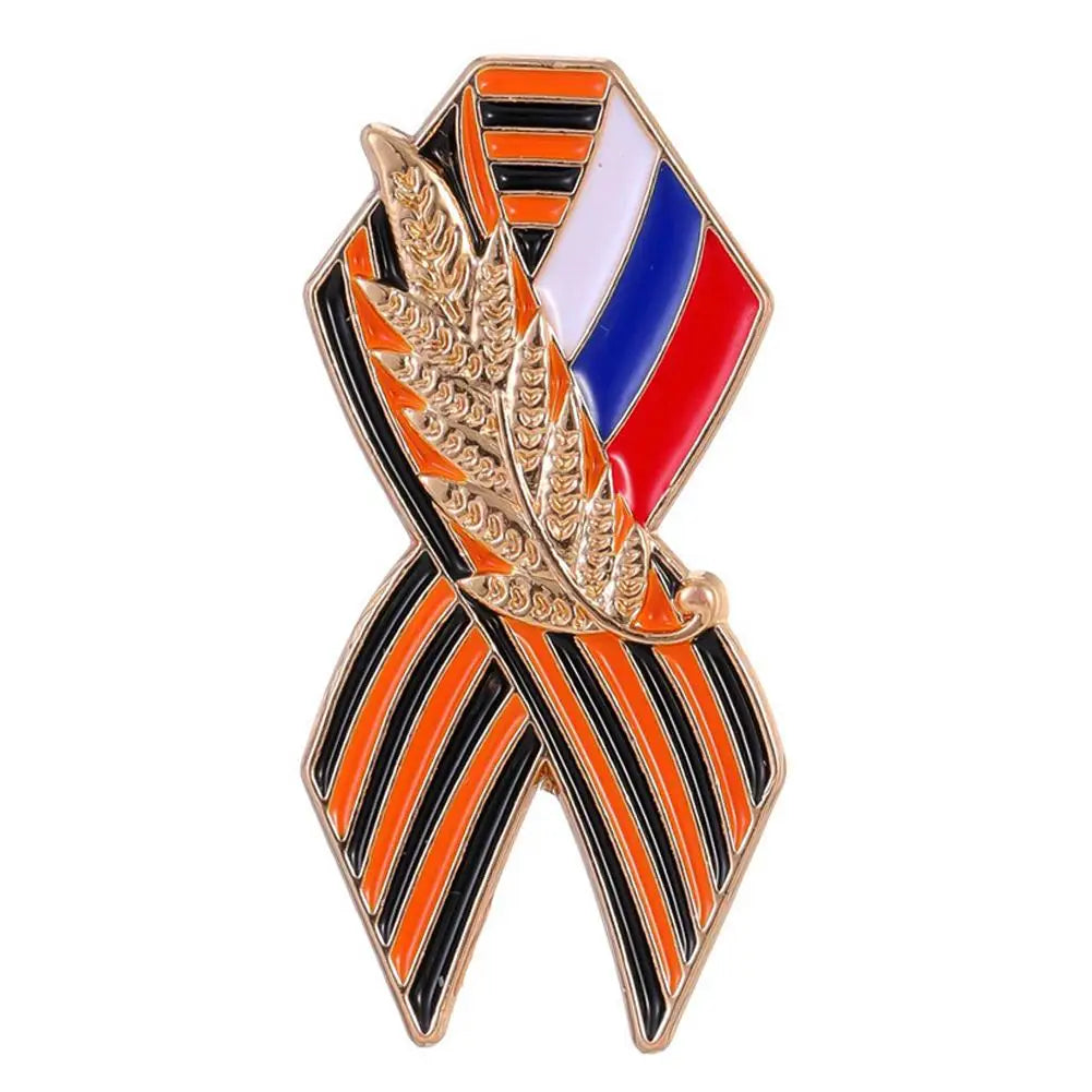 St. George Enamel Pin Brooch – Victory Day Memorial Badge