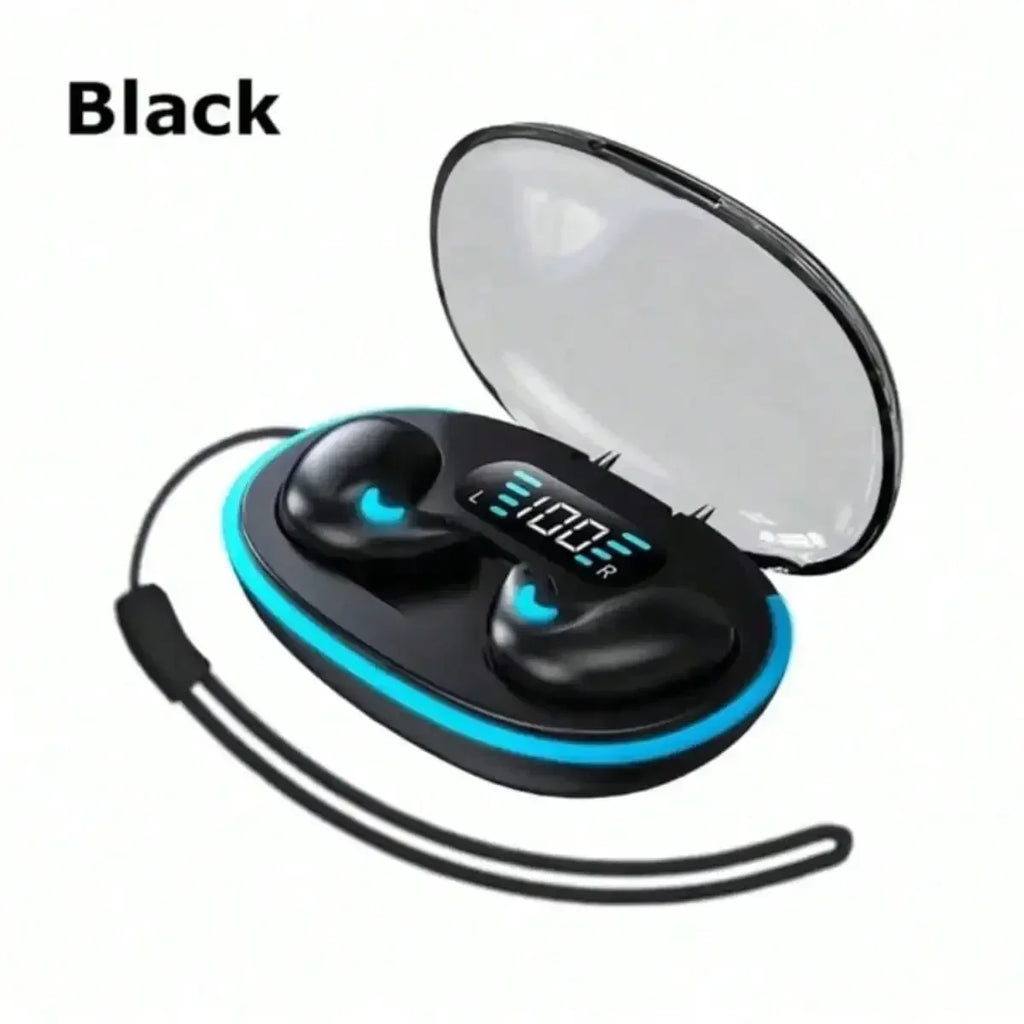 X55Pro Sleeping Bluetooth Earbuds Wireless Bluetooth Earphones Waterproof Hi-Fi Stereo Earpods with Mic Fro all smartphone Oasis Select black