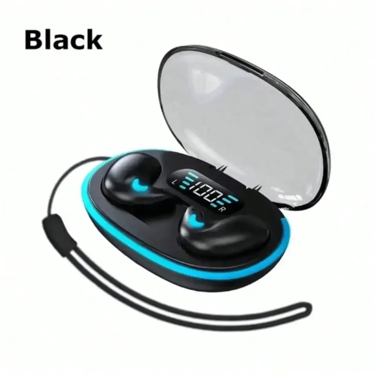 X55Pro Sleeping Bluetooth Earbuds Wireless Bluetooth Earphones Waterproof Hi-Fi Stereo Earpods with Mic Fro all smartphone Oasis Select black