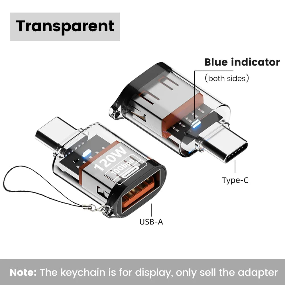 USB-A to Type-C Adapter – 120W Fast Charging & 10Gbps USB-C Adapter Oasis Select TS-Type C to USB