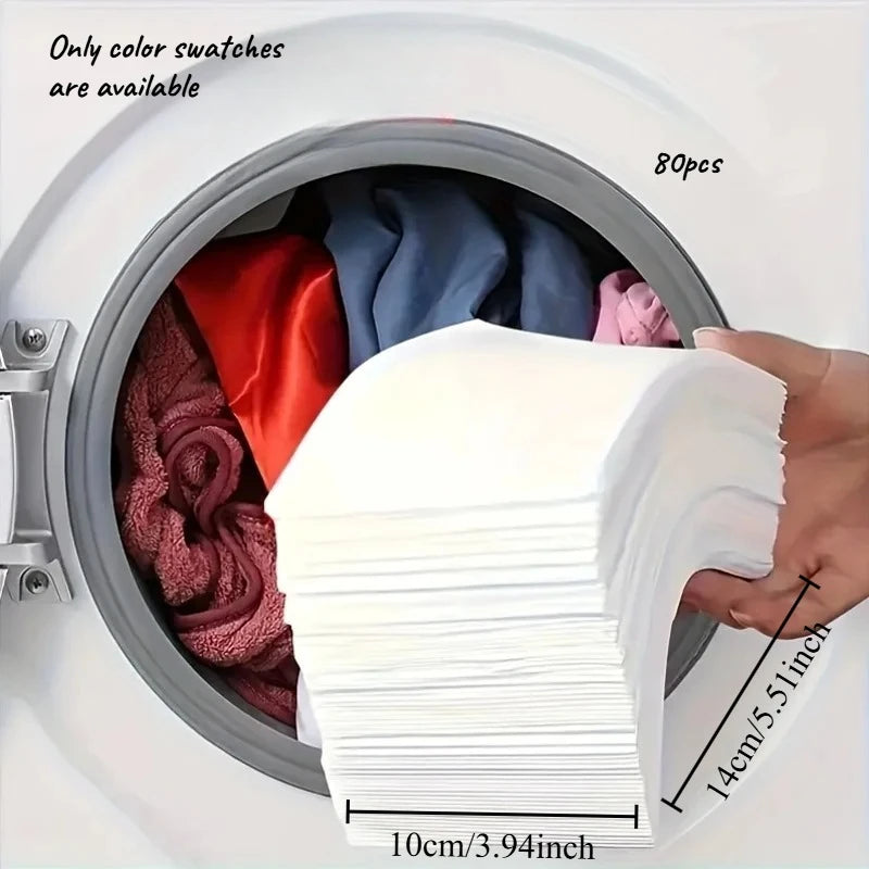 Anti Cross Dyeing Laundry Absorbent Sheet Anti Cross Dyeing Laundry Mixed Washing Paper Laundry Sheet Oasis Select 80pcs