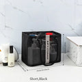 2026 New Arrival！Large Capacity Transparent Cosmetic Bag Portable Travel Shower Makeup Pouch Wash Handbag Toiletries Organizer Oasis Select 9BF023-Black