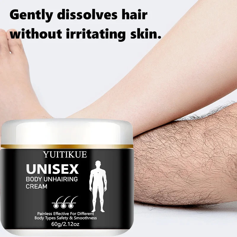 YUITIKUE Painless Body Depilatory Cream – All Skin Types 60g