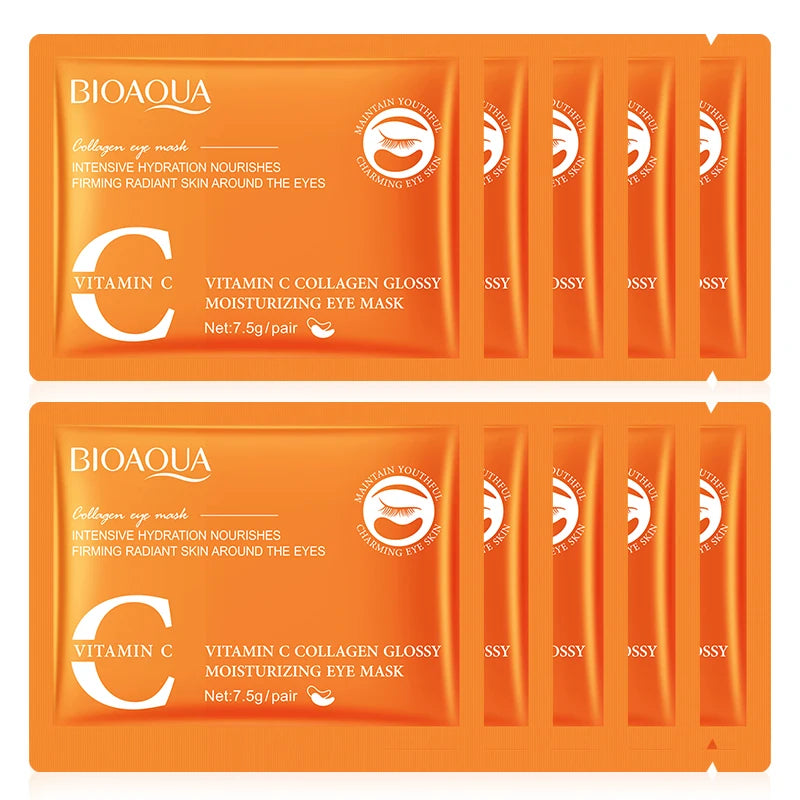 BIOAQUA Retinol Collagen Eye Mask – Dark Circles & Wrinkles Eye Treatment Mask Oasis Select Vitamin C 10p