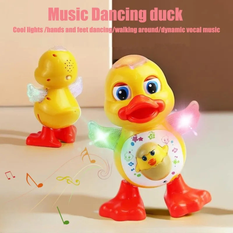 Electric Dancing Duck Toy Interactive Musical Animal with Flashing Lights Educational Gift for Kids Oasis Select