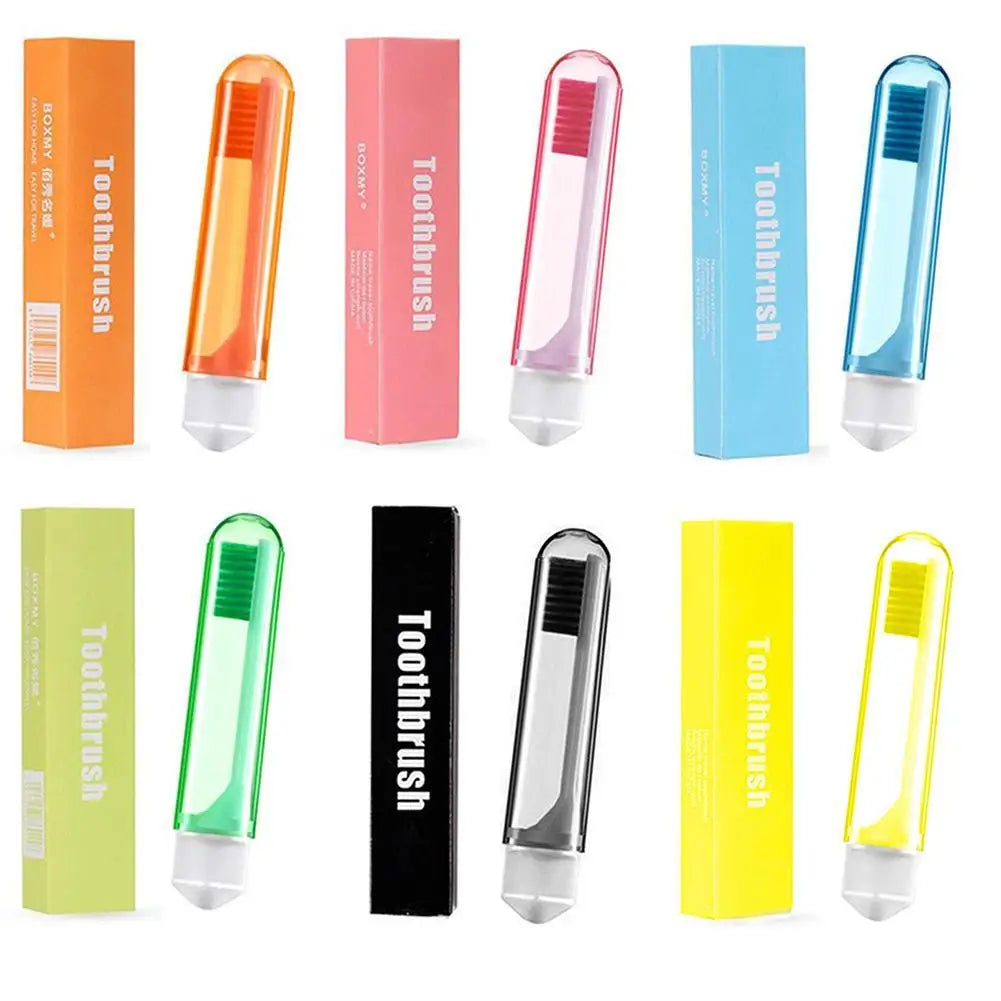Foldable Travel Toothbrush – Soft Bristles, Camping & Hiking Folding Travel Toothbrush Oasis Select