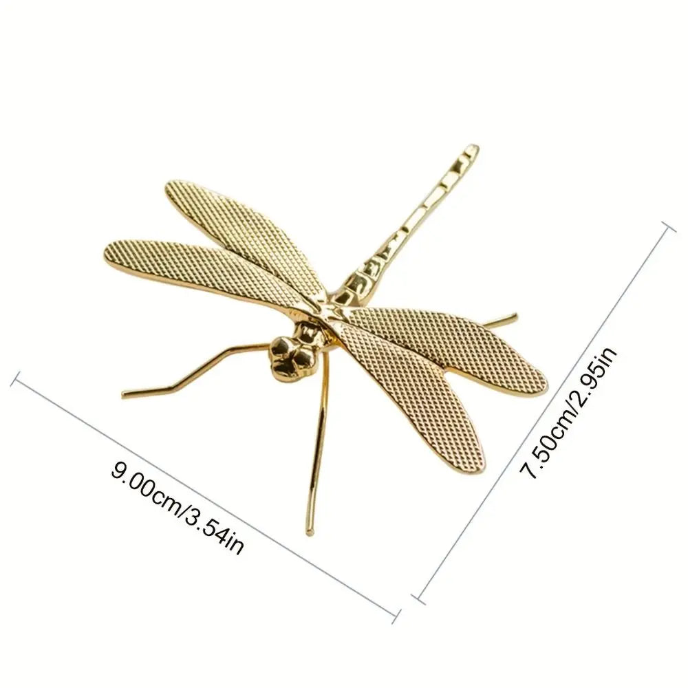 3D Dragonfly Alloy Ornament | Pen Holder & Tea Table Décor