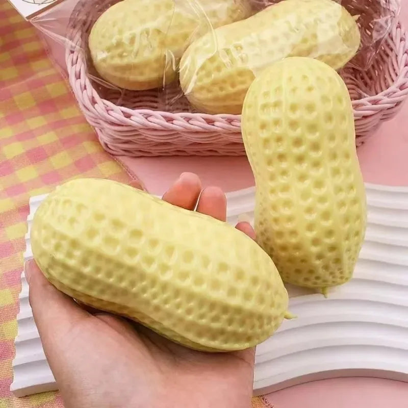 Peanut Stress Ball Crunchy Squeeze Ball Squishy Toy Buttery-Soft Feel Fidget Toy ASMR Sensory Anti stress relief toy for Adults Oasis Select