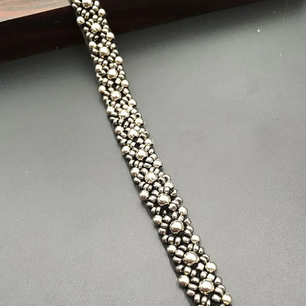 Beaded Pearl Lace Trim Ribbon for Bridal Wedding Dress Sewing