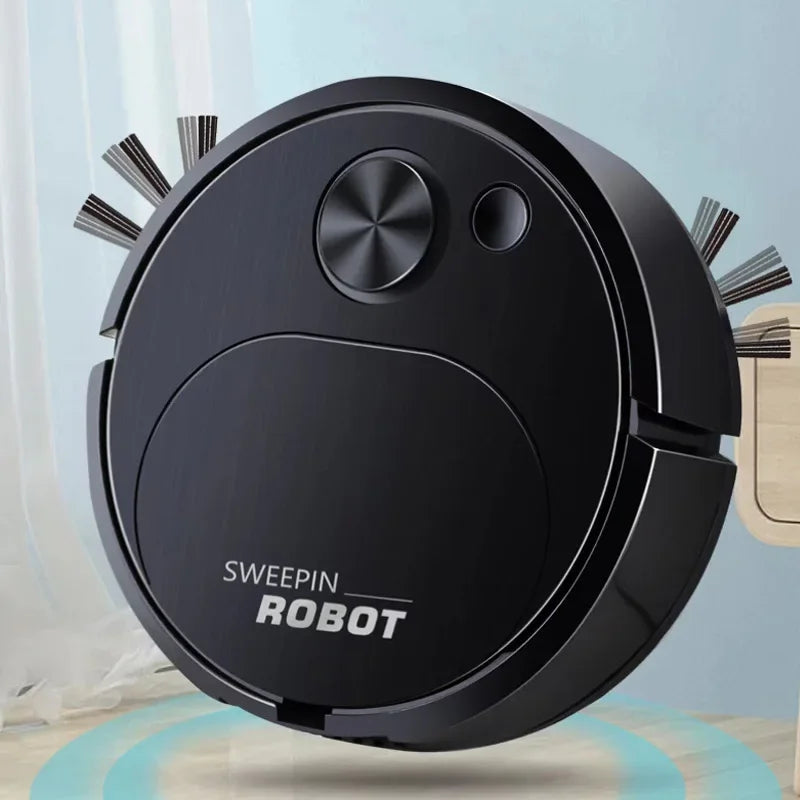 Smart USB Sweeping Robot Vacuum Cleaner 3-in-1 Wireless Mopping 1800Pa Powerful Cleaning for Home Office Floors Oasis Select