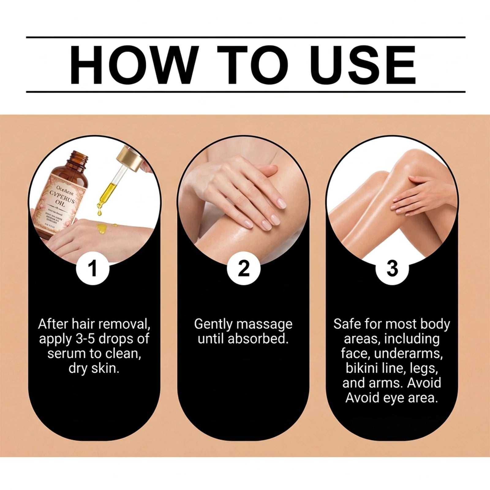 Hair Removal Care Essence Oil – Nourishing Skin Formula Hair Removal Oil Oasis Select
