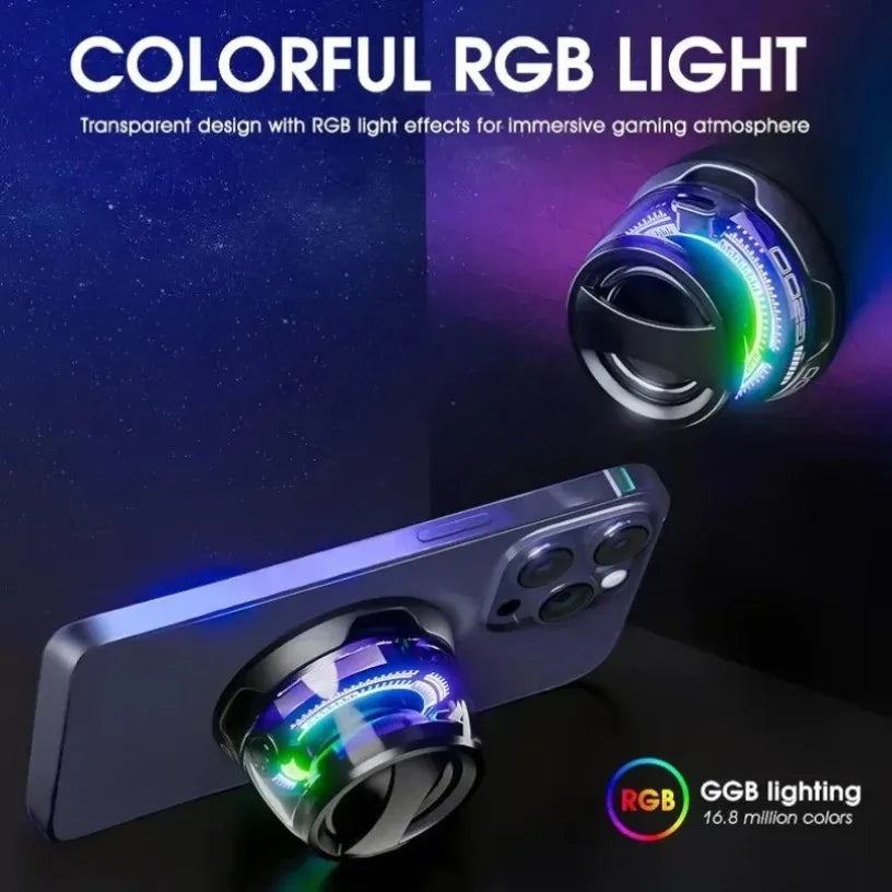 Mini Travel Stereo Speaker with RGB Color Light and Phone Holder Outdoor Magnetic Bluetooth Speaker Wireless Portable for IOS Oasis Select