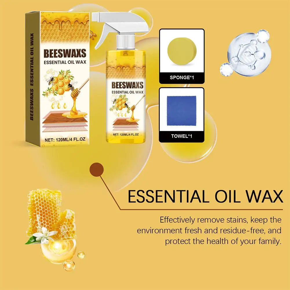Wood Polishing Beeswax Spray Furniture Care Polishing Scratch Wear Repair Anti-Crack Long Lasting Protective Maintenance Spray Oasis Select