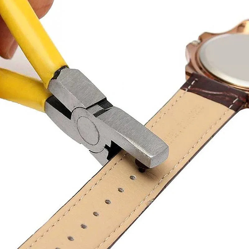 Portable Leather Hole Punch Pliers Universal Strap Belt Punching Tool Heavy Duty Watch Band Craft Accessories Oasis Select