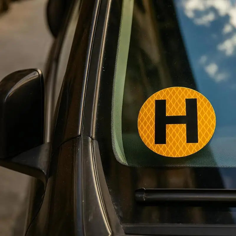 Magnetic Car Stickers Reusable Magnet Bumper Decals With H Sign Badge Historical Vehicle Emblem For Auto Moto Decorative Sticker Oasis Select