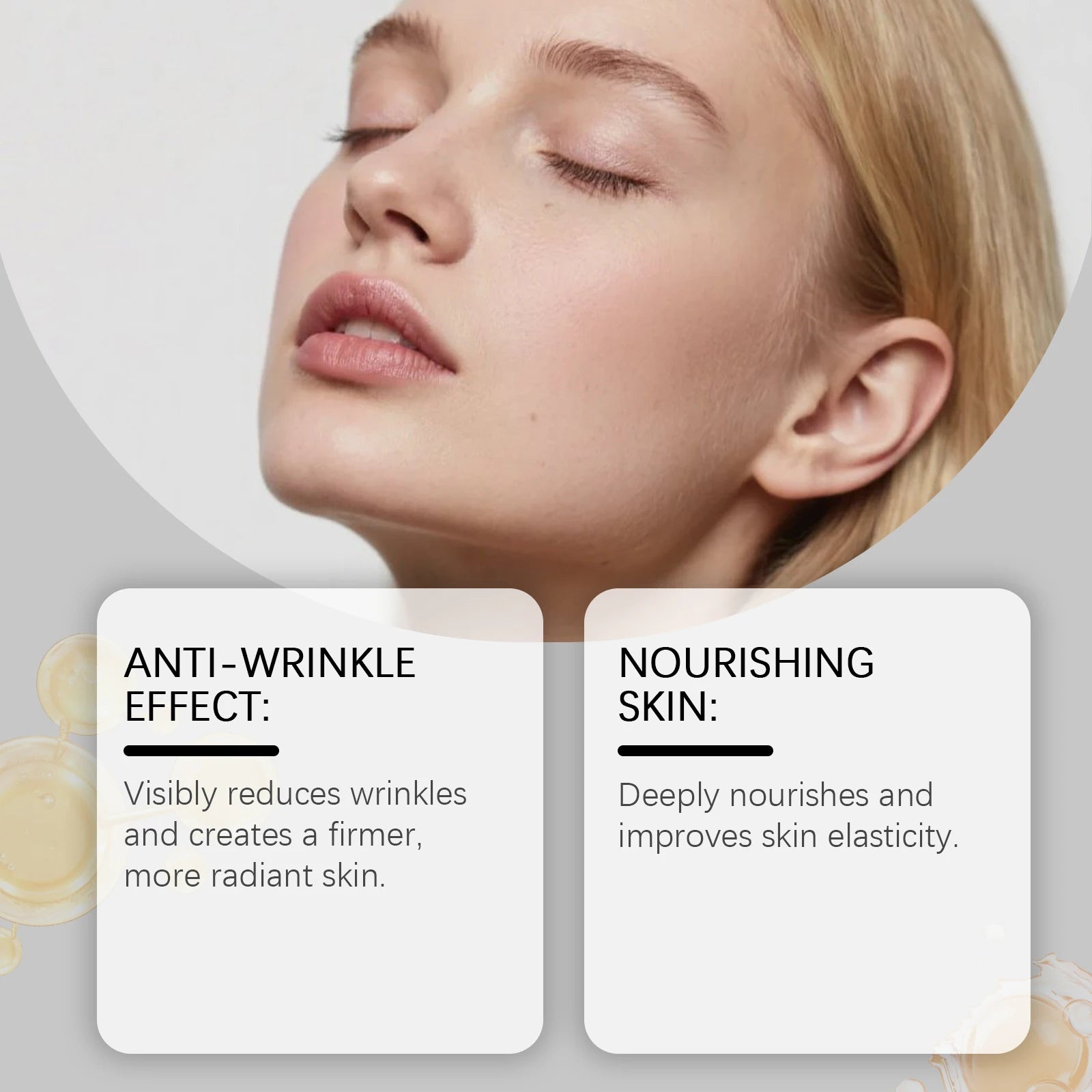 Firming Facial Care Oil Lifting Anti Wrinkle Lightens Lines Tightens Skin Nourishing Smoothing Soften Brightening Face Serum Oasis Select