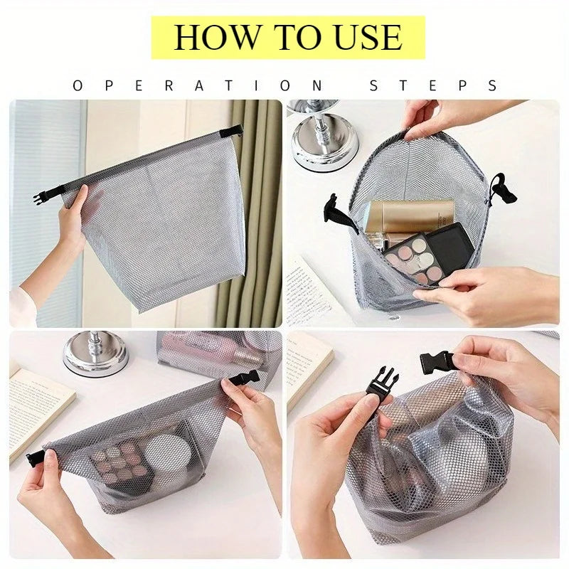 Large Capacity Waterproof Storage Bag for Fitness Clothing Swimming and Toiletries Stylish Drawstring Pouch for Men and Women Oasis Select