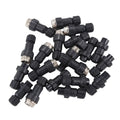 10Sets GX16 M16 QL16 Plastics 16MM Aviation Plug Male Female Docking Panel Mounted Connector Oasis Select Black 2Pins CN