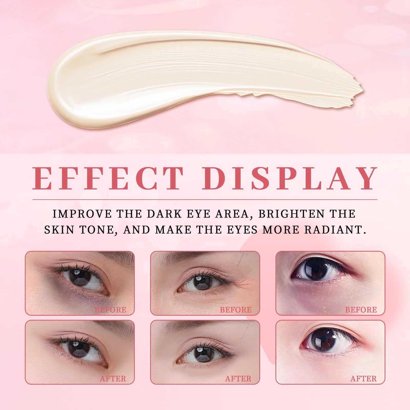 Electric Cooling Eye Massage Cream - Anti-Wrinkle Firming Gel with Roller Head for Dark Circles, Puffiness & Fine Line Reduction Oasis Select