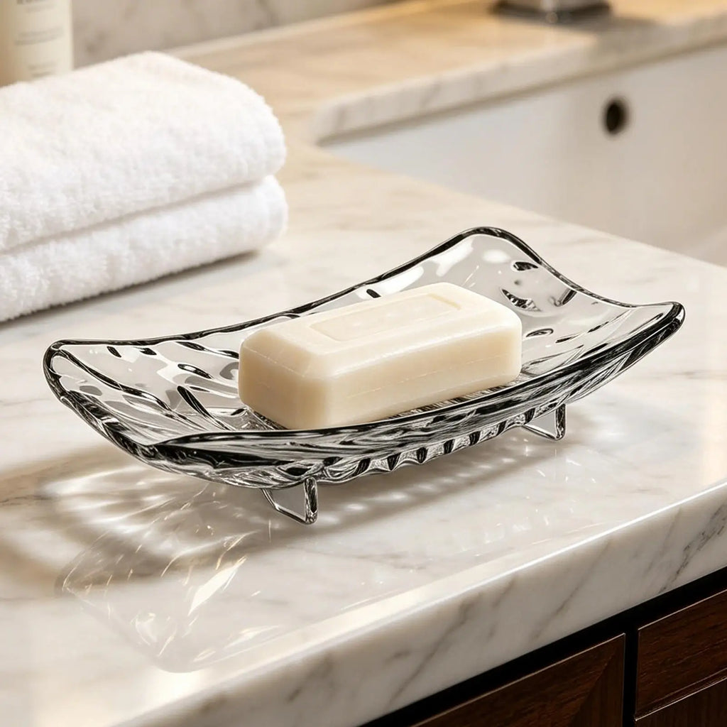 Soap Dish with Drain Holes – Non-Slip Quick-Dry Tray, 2-Pack