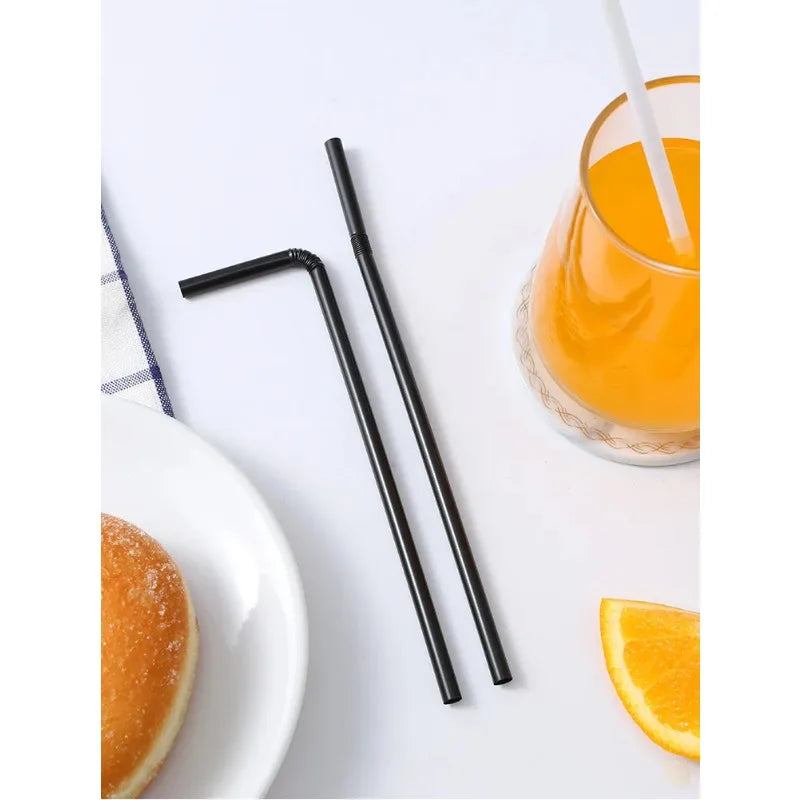 50-1000Pcs Drinking Straws Colorful & Black rietjes Flexible Wedding Party Supplies Drinking Straws Kitchen Wholesale Oasis Select