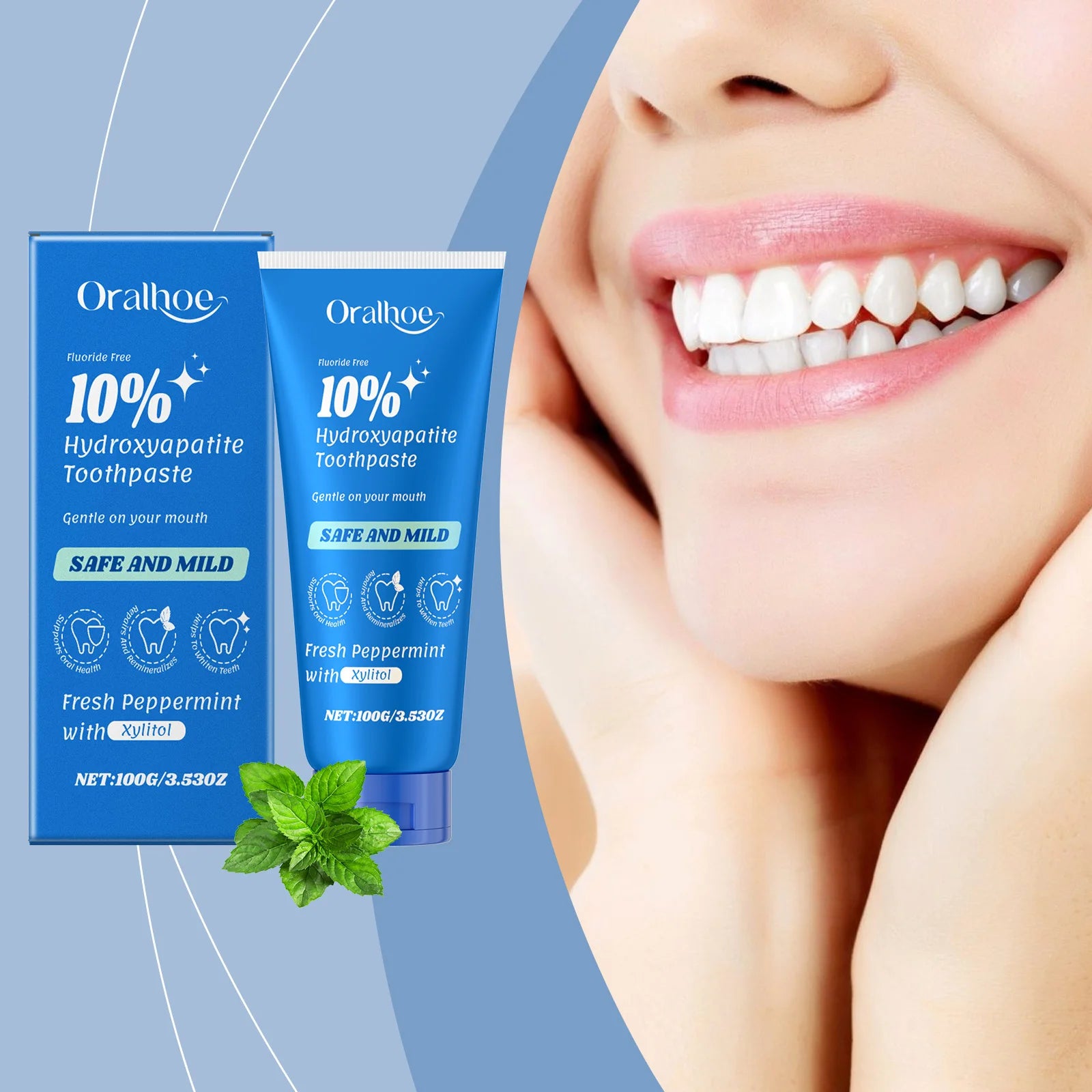 Whitening Tooth Toothpaste Dental Bleaching Remove Smoke Coffee Tea Stains Oral Hygiene Cleaning Fresh Breath Tooth Care Product Oasis Select