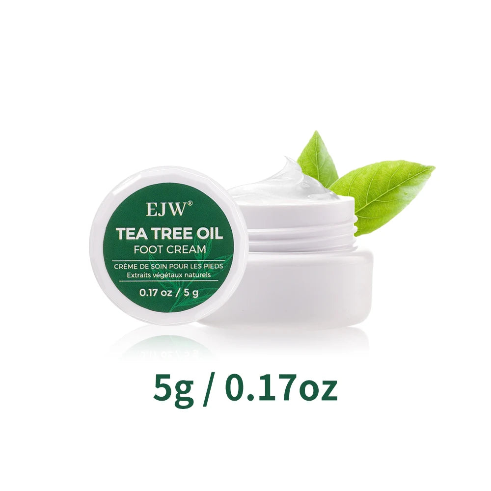Tea Tree Oil Foot Cream, Warming Cream - Calluses, Dry Cracked Feet, Hands, Heels, Elbow -Softens & Moisturizes Skin, Foot Balm Oasis Select 5g