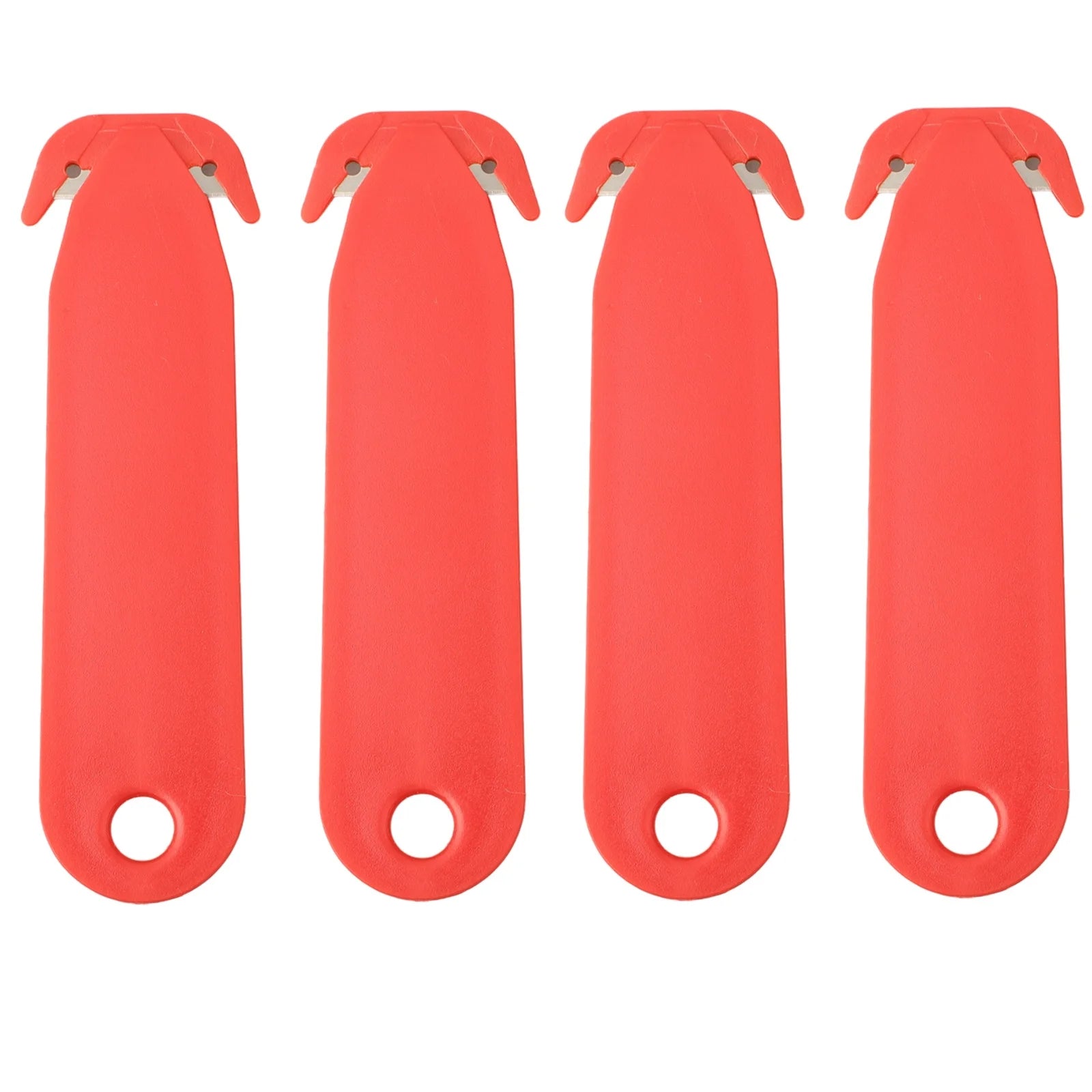 4/5PCS Double-edged Tool Box Cutters Safety Box Cutter Blade Unpacking Letter Opener Multi Tool Film Cutting Paper Cutter Oasis Select 4pcs red
