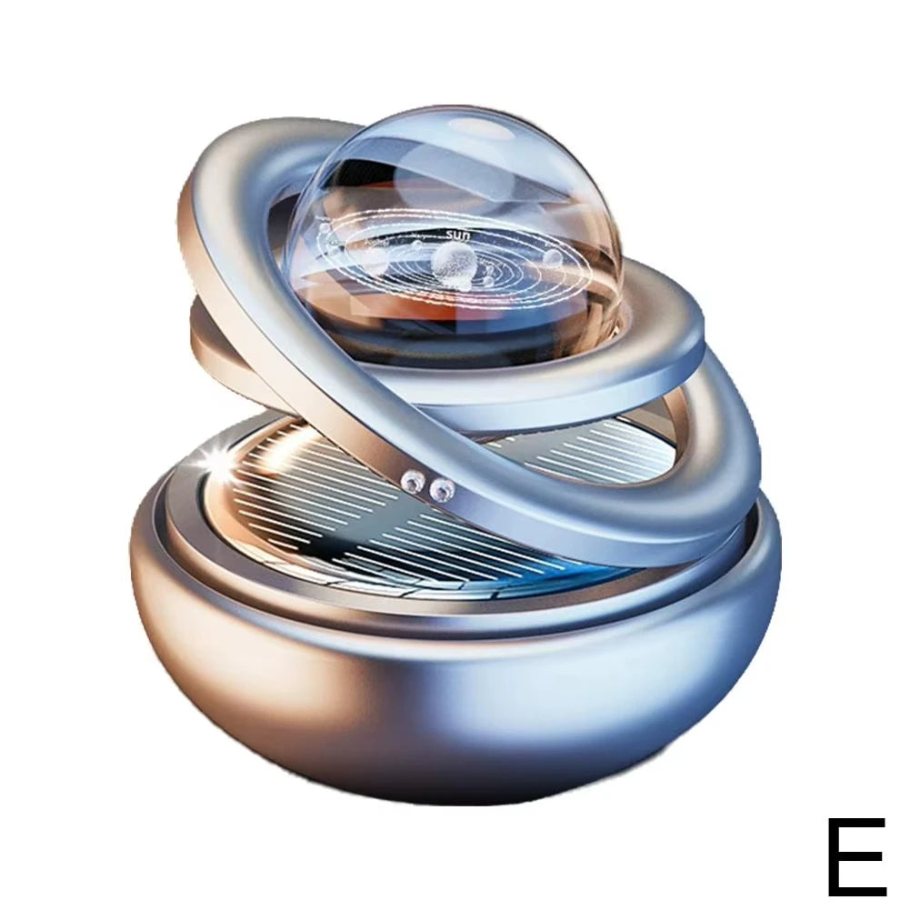 Auto Car Solar Aromatherapy Ornaments Car Double Suspended Crystal Ball Aromatherapy Perfume Ornaments Creative Ornaments Oasis Select E