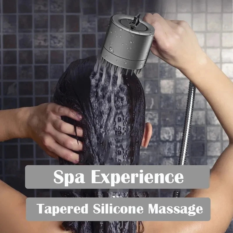 3 Modes Shower Head Adjustable High Pressure Water Saving Massage Portable Filter Shower Head Hook Hose Bathroom Accessories Set Oasis Select