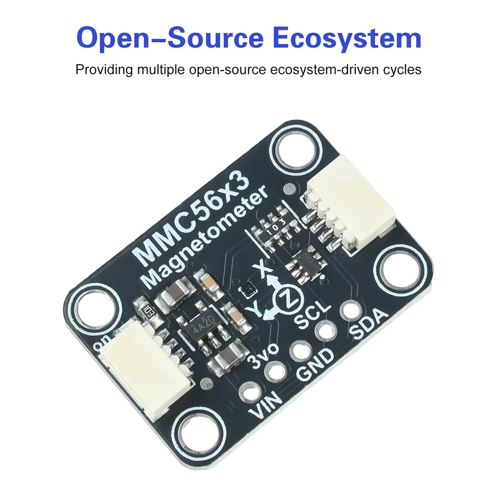 High-Precision MMC5603 Three-Axis Magnetometer Module Compatible With Stemma Qt/Qwiic Interface Blackboard Oasis Select