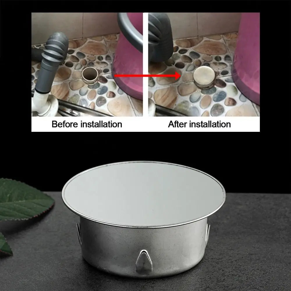 Stainless Steel Sewer Pipe Cap Insert Type anti-odor Anti-blocking Sealing Cover Insect Prevention 50-150mm Rain Pipe Cap Oasis Select