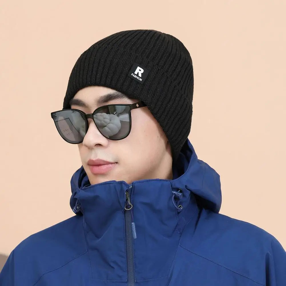 Winter Thick Beanie Hat With Fleece Lined For Men Women Winter Solid Knitted Wool Skull Cap For Outdoor Activities & Daily Use Oasis Select