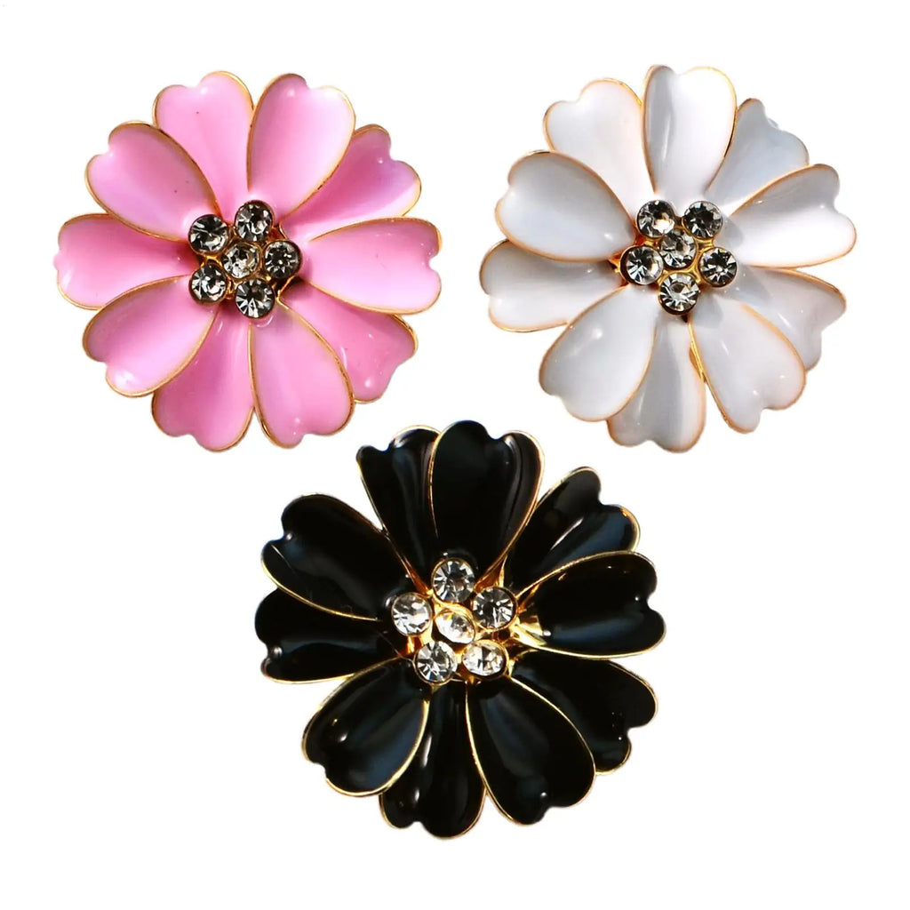 Button Covers for Women Blouses Decoration Flower Shaped Button Covers for Jeans for Jeans Sewing Dress Fabric Blouse Clothing Oasis Select