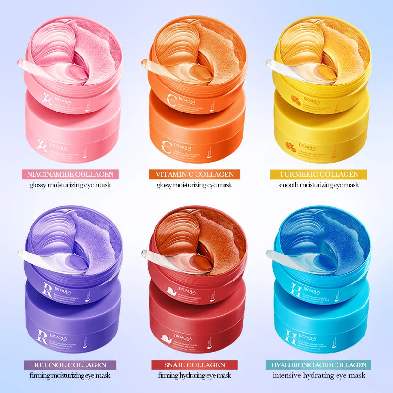 80pcs BIOAQUA Retinol Crystal Collagen Eye Mask Anti Dark Circles Anti-Wrinkles Moisturizing Anti-Aging Eye Patches Skin Care Oasis Select