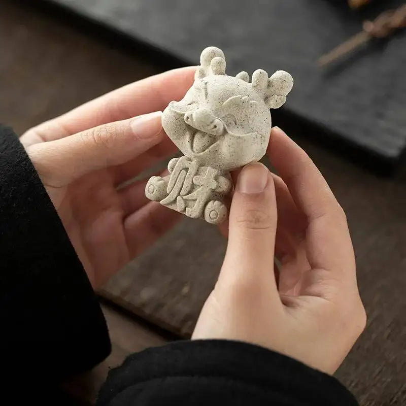 Water-Absorbing Tea Pet Quick-Drying Dragon Year Ornament Lion Dance Tea Table Tea Play Чаепитие Oasis Select
